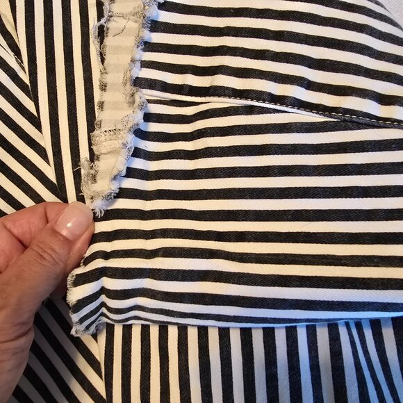 Blank Paige M Medium Womens Super Fit & Flare Raw Hem Jeans GUC Denim Collection - Picture 12 of 16